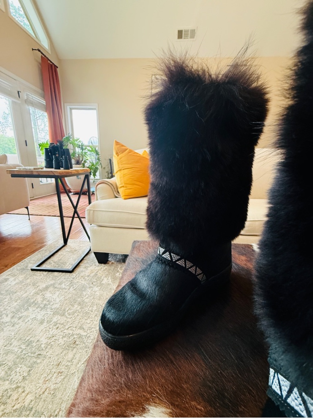 OSCAR CRISTINA SPORT ITALIAN Fur Winter Boots SZ 39 - Picture 9 of 14